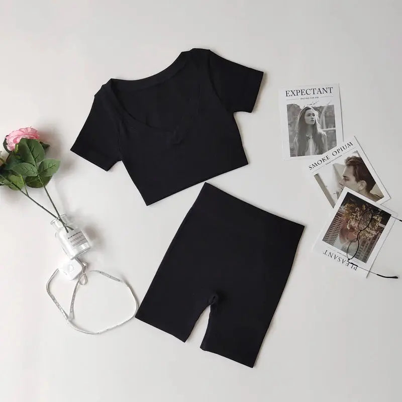 2/3/7Piece Seamless Yoga Set Women Sports Suits Workout Bra Cropped Sports High Waist Gym Legging Fitness Wear