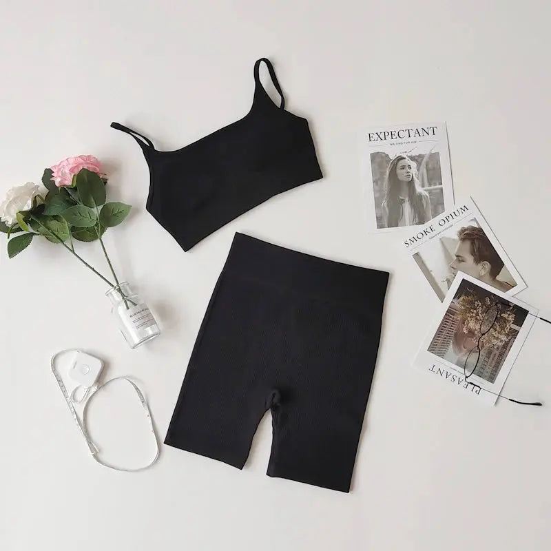 2/3/7Piece Seamless Yoga Set Women Sports Suits Workout Bra Cropped Sports High Waist Gym Legging Fitness Wear