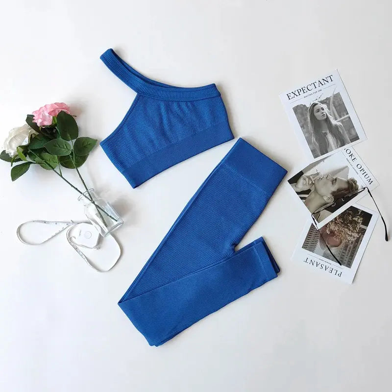 2/3/7Piece Seamless Yoga Set Women Sports Suits Workout Bra Cropped Sports High Waist Gym Legging Fitness Wear